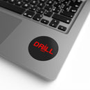 DRILL Red - Round Sticker Label Rolls
