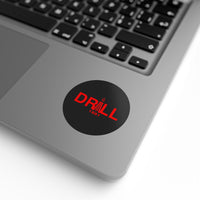 DRILL Red - Round Sticker Label Rolls