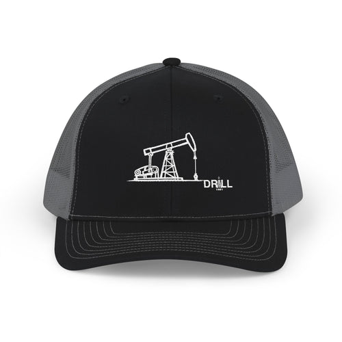 Pump Jack Sketch - Trucker Hat