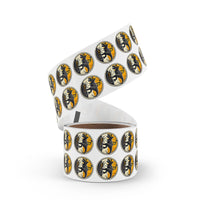 T-Rex Splash - Round Sticker Label Rolls