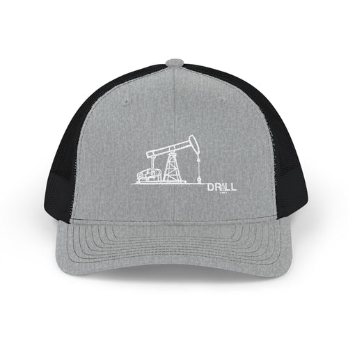 Pump Jack Sketch - Trucker Hat