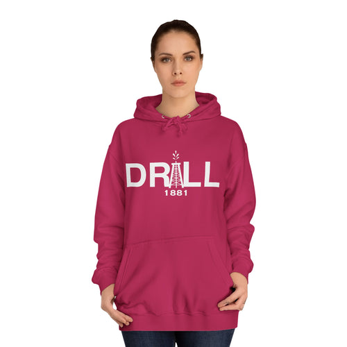 DRILL Premium Hoodie WhiteLogo