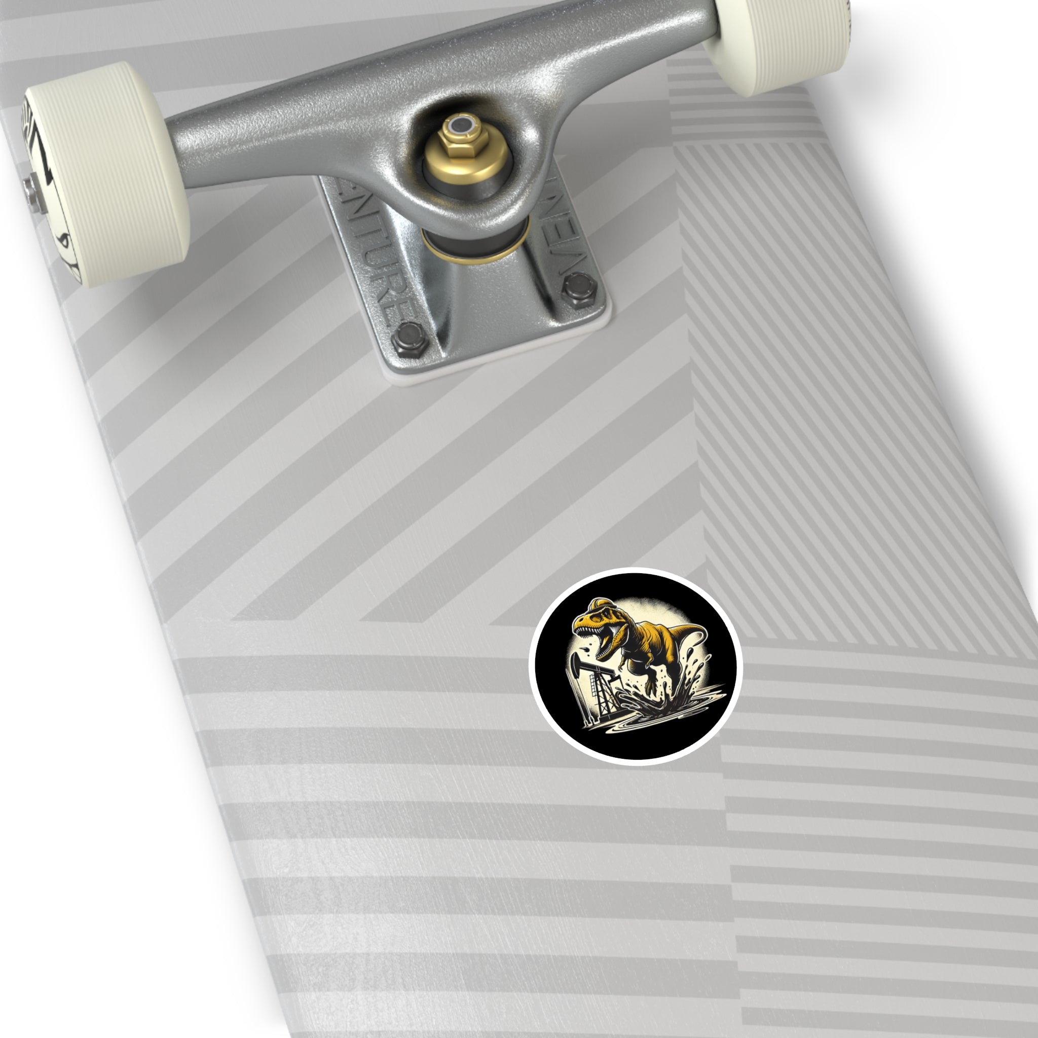 Dino Splash — Oilfield Hard Hat or Truck Decal