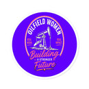 Oilfield Woman Hat Sticker - Hard Hat or Truck Decal