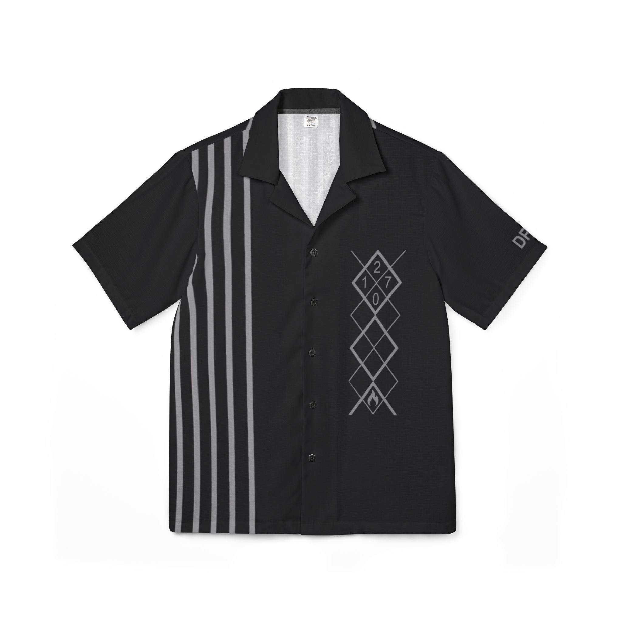 Black Flammable - Men's Camp Shirt