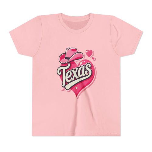 Texas Heart Youth Short Sleeve Tee - Fun & Stylish T-Shirt for Kids