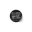 Old Glory Midland - Round Sticker Label Rolls