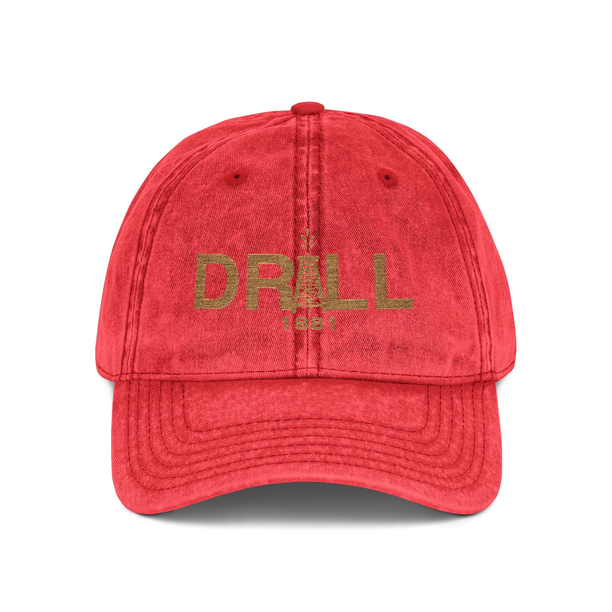 Vintage Embroidered Cap - DRILL 1987, Retro Hat, Adjustable Baseball Cap, Gift for Him, Outdoor Accessories, Fashion Statement