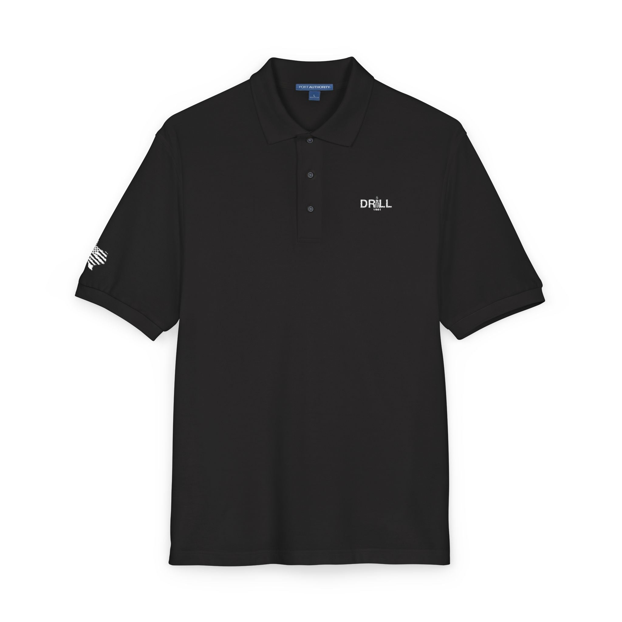 Embroidered Drill Logo — Executive Polo