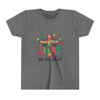 Be The Light Christmas - Youth Short Sleeve Tee - Fun & Stylish T-Shirt for Kids