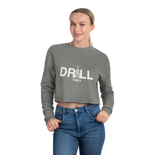 Drill Basic White Logo - Women's Cropped Sweatshirt