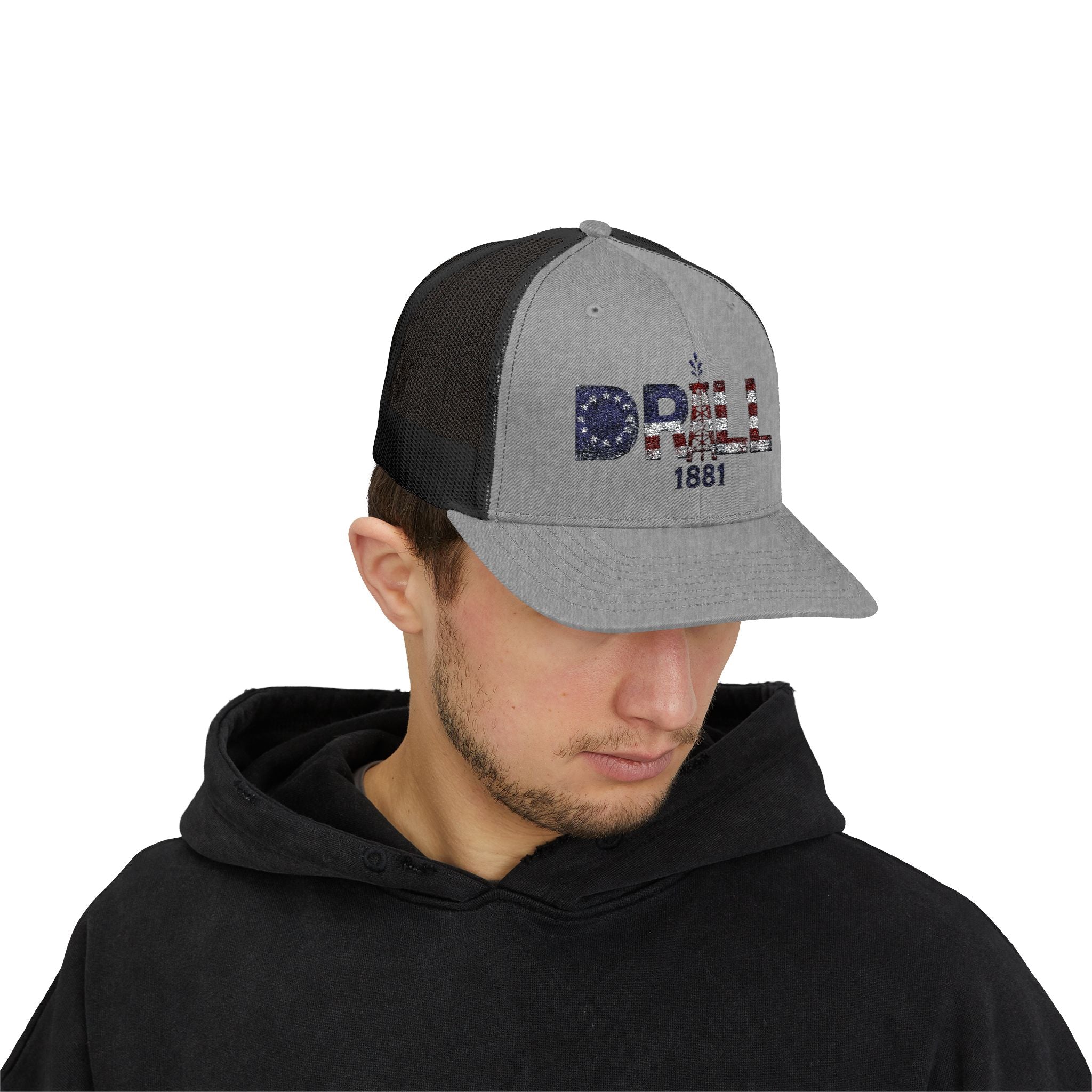 13 Stars Drill Logo - Snapback Trucker Cap