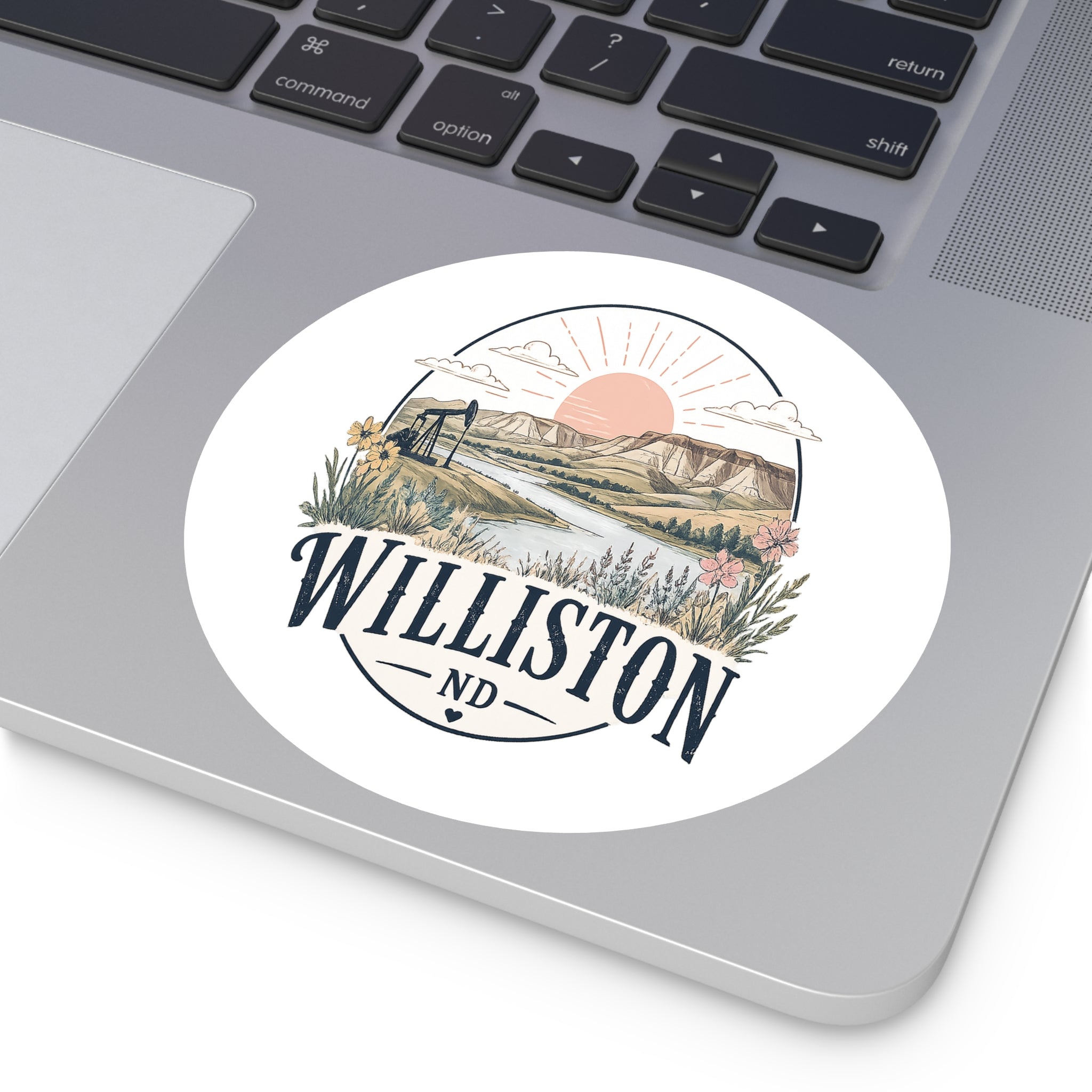 Williston Flowers - Hard Hat or Truck Decal