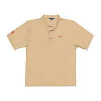 Embroidered Red Drill Logo — Executive Polo