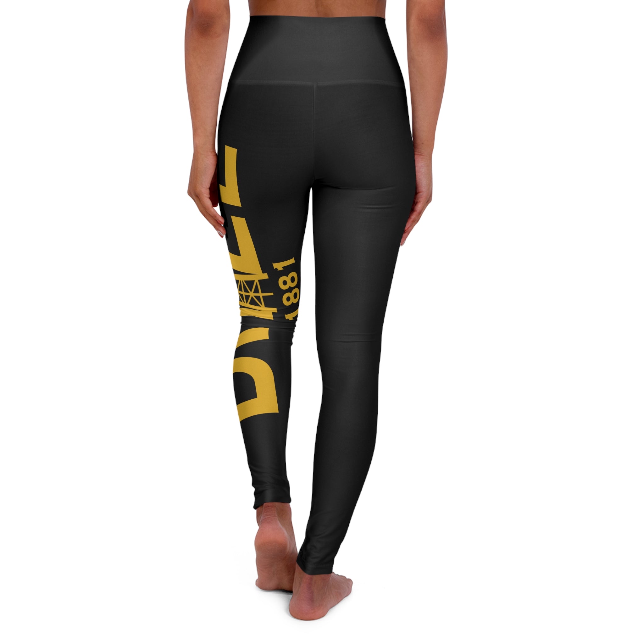 High Waisted Yoga Leggings with Motivational Text | Women’s Activewear for Fitness, Pilates, Yoga and Everyday Comfort