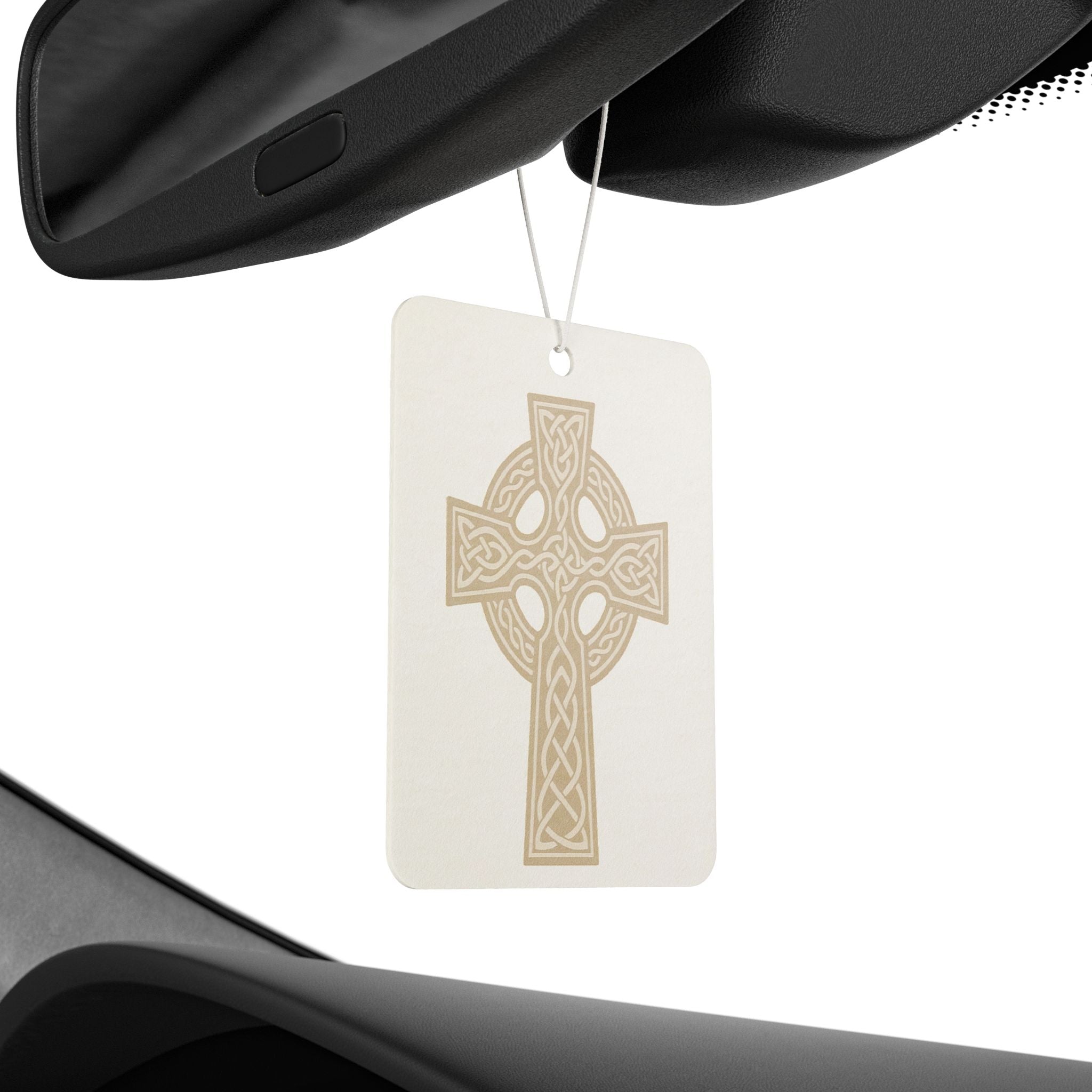 Celtic Cross Car Air Freshener – Sacred Irish Knot Design, Neutral Scents