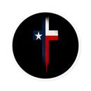 Texas Cross — Oilfield Hard Hat or Truck Decal