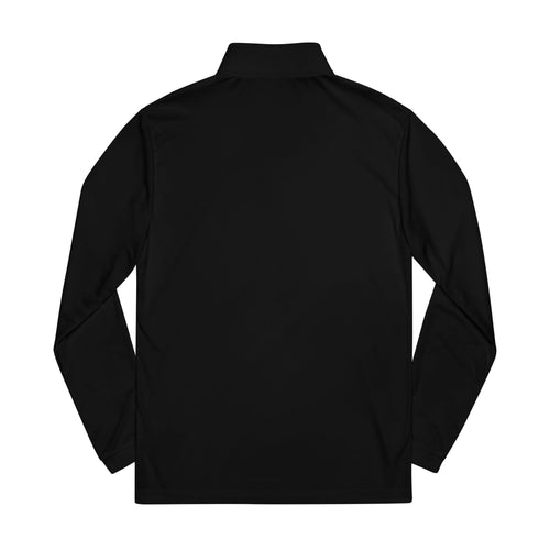 adidas® Quarter-Zip Pullover with WHITE DRILL Embroidery - Athletic Training Gear