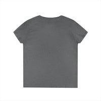 Drill Floral V-Neck T-Shirt for Women