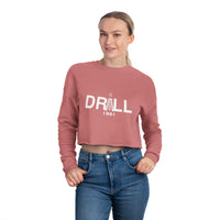 Drill Basic White Logo - Women's Cropped Sweatshirt