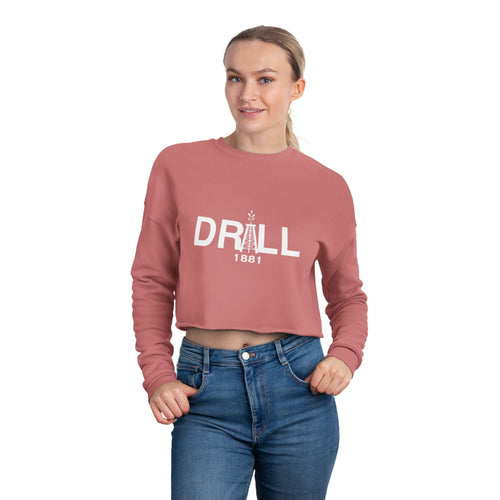 Drill Basic White Logo - Women's Cropped Sweatshirt