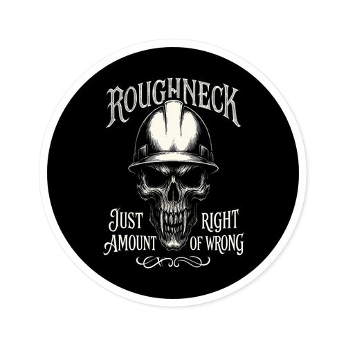 Roughneck — Oilfield Hard Hat or Truck Decal