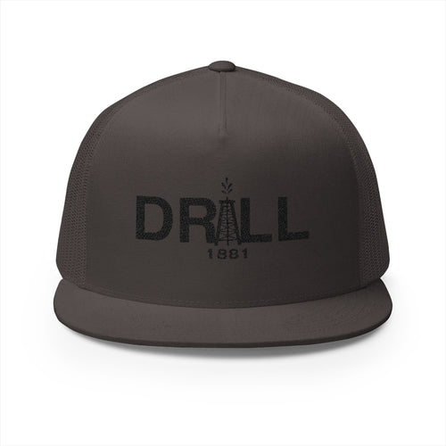 Vintage Drill 1881 5 Panel Trucker Cap