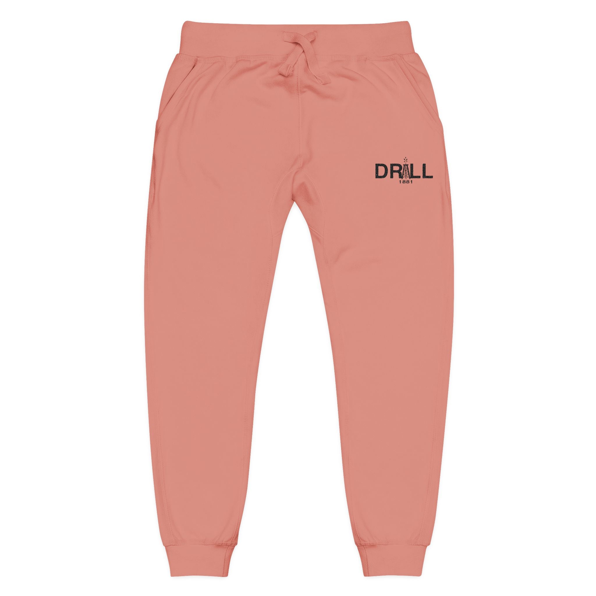 Cozy Embroidered Unisex Fleece Sweatpants for Relaxation, Lounge, Gift, Casual, Home