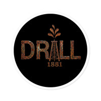 Rusty Drill - Oilfield Hard Hat or Truck Decal