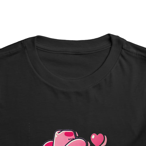 Texas Love Toddler Short Sleeve Tee - Cute Western Heart Design