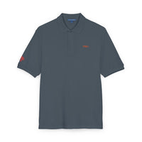 Embroidered Red Drill Logo — Executive Polo