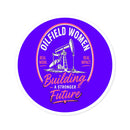 Oilfield Woman Hat Sticker - Hard Hat or Truck Decal