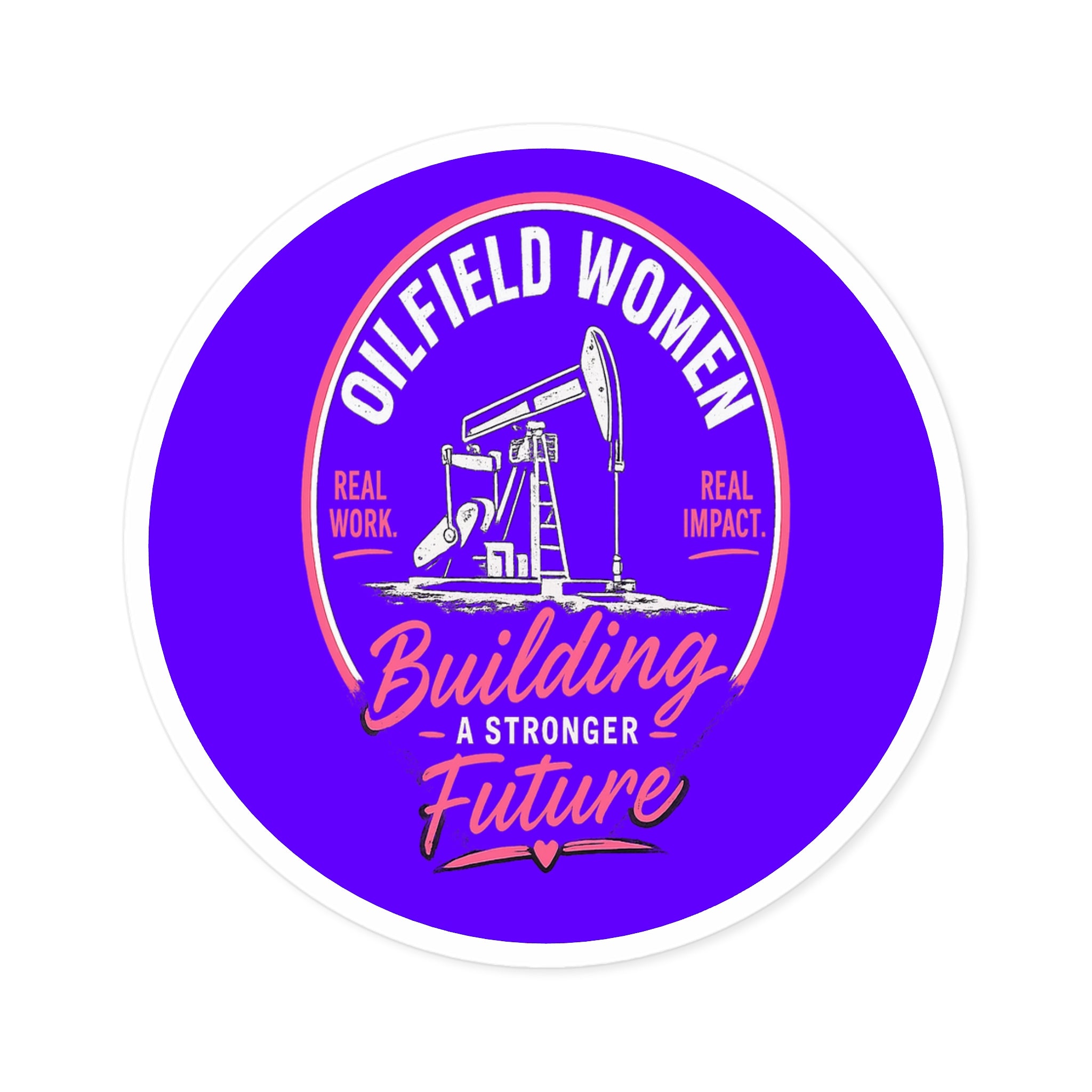 Oilfield Woman Hat Sticker - Hard Hat or Truck Decal