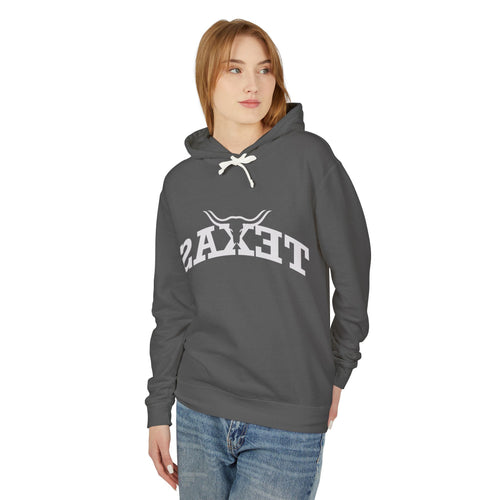 Texas Longhorn Backwards Logo - Soft Lightweight Hoodie