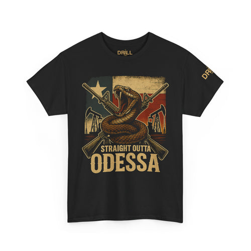 Straight Outta Odessa Rattler - Black - SS - Front