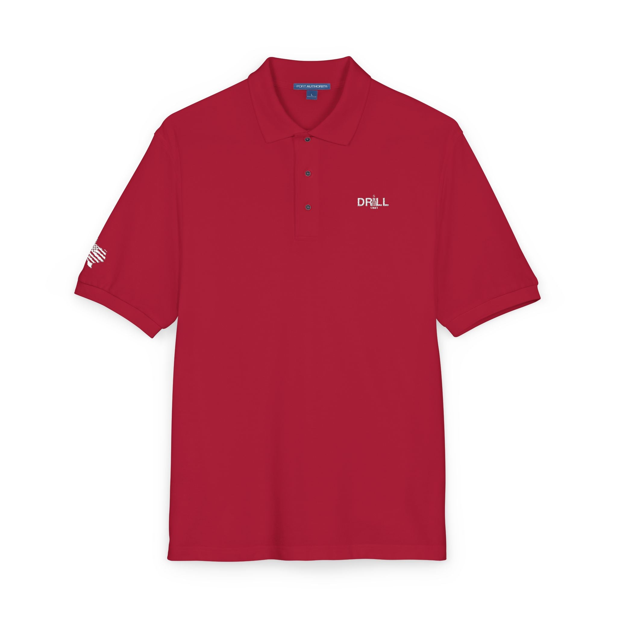 Embroidered Drill Logo — Executive Polo