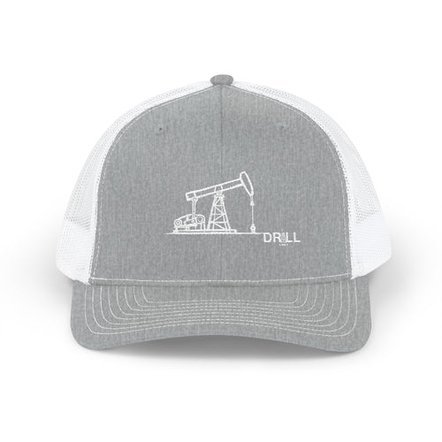 Pump Jack Sketch - Trucker Hat