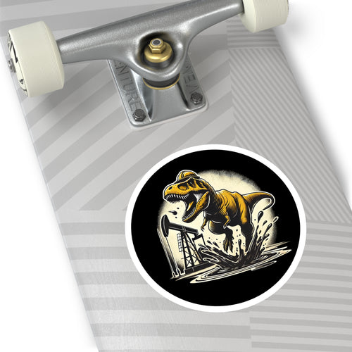 Dino Splash — Oilfield Hard Hat or Truck Decal