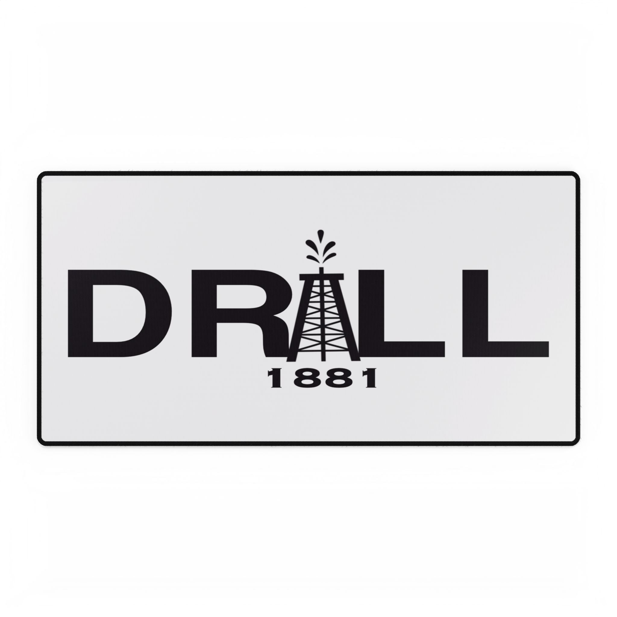 DRILL1881 Industrial Style Desk Mat - Perfect for Home Office, Birthday Gift, Oil & Gas Industry Decor, Workstation Accessory, Desk Organizer