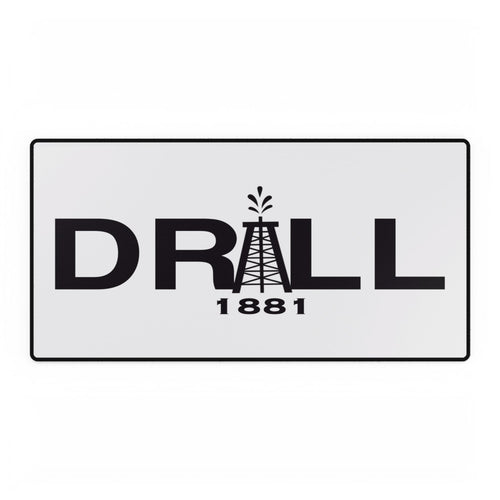 DRILL1881 Industrial Style Desk Mat - Perfect for Home Office, Birthday Gift, Oil & Gas Industry Decor, Workstation Accessory, Desk Organizer