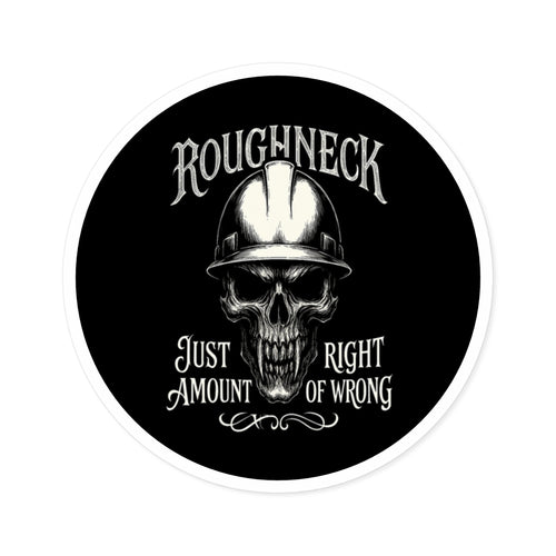 Roughneck — Oilfield Hard Hat or Truck Decal