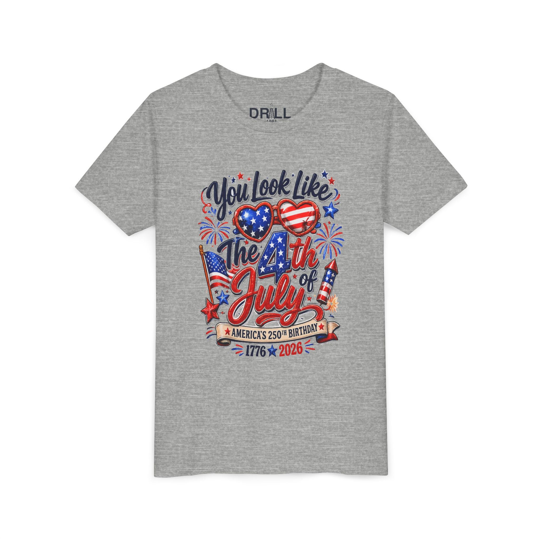 You Look Like the 4th of July Youth  Kids Tee – United States 1776–2026 Patriotic Design