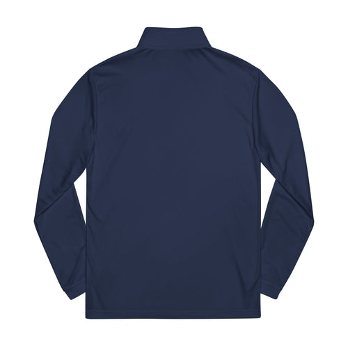 adidas® Quarter-Zip Pullover with WHITE DRILL Embroidery - Athletic Training Gear