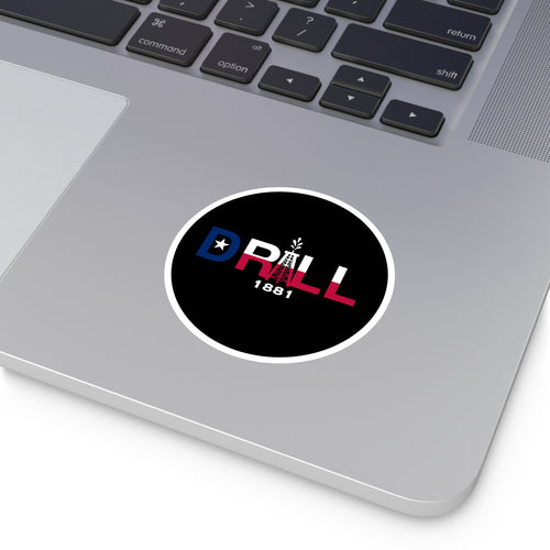 Texas Drill Logo — Oilfield Hard Hat or Truck Decal