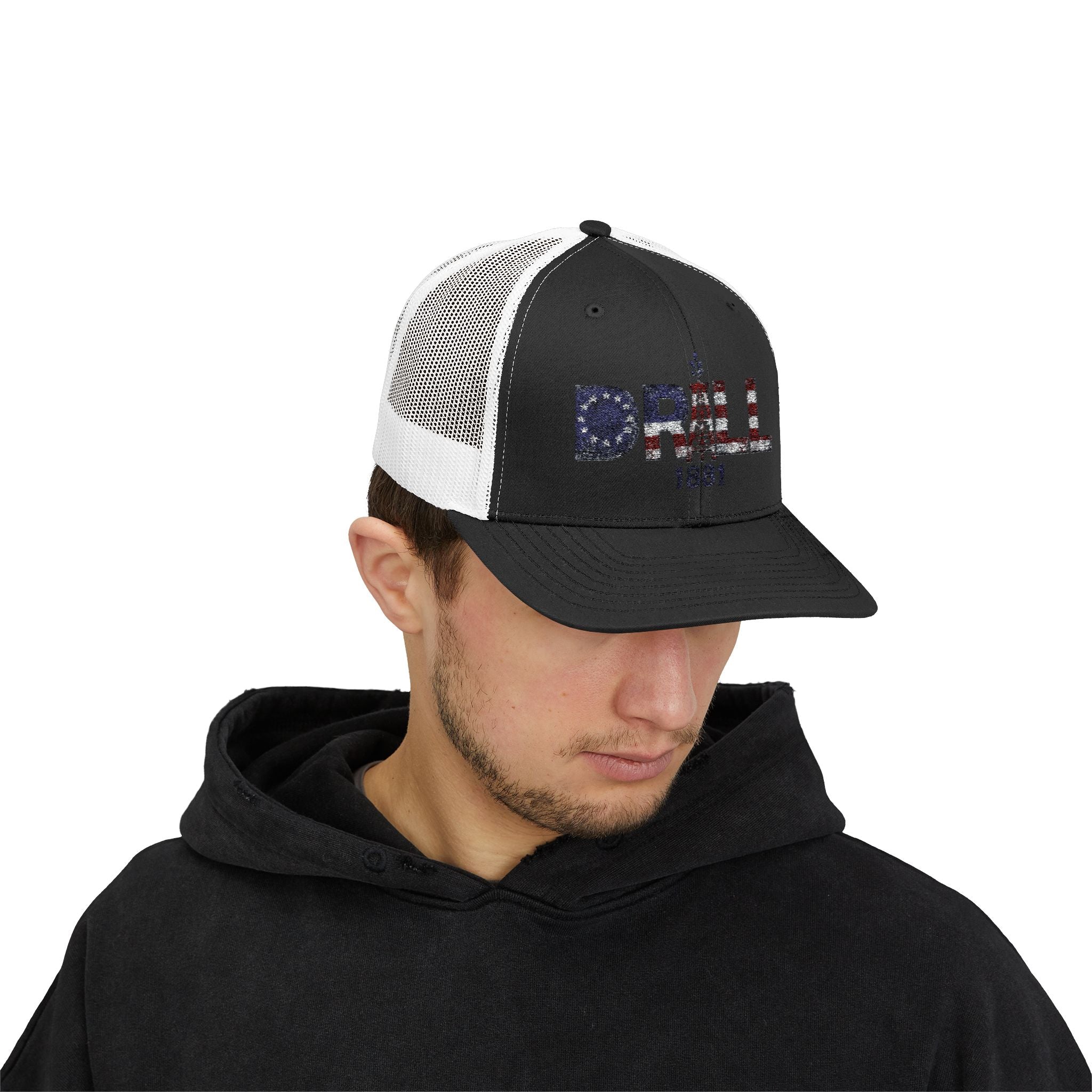 13 Stars Drill Logo - Snapback Trucker Cap