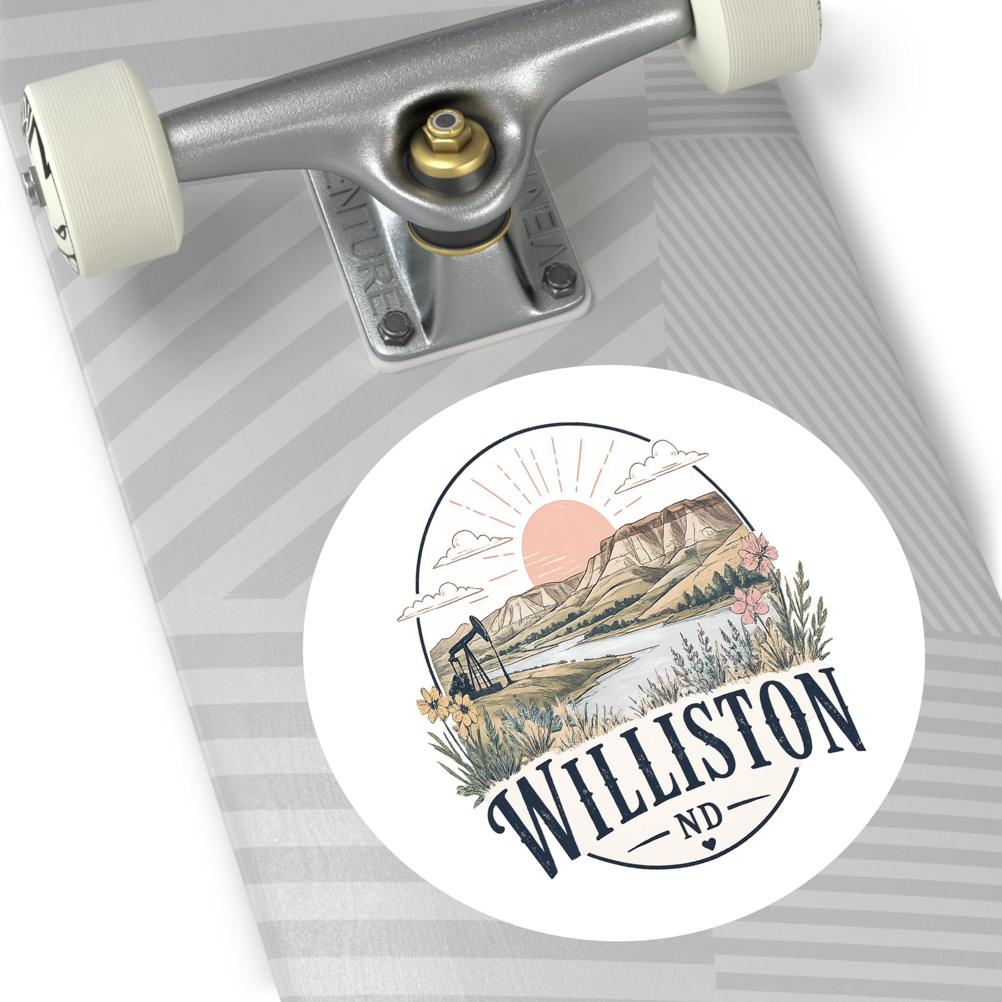 Williston Flowers - Hard Hat or Truck Decal