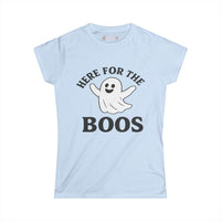 Here For The BOOS - Fall Ladies - SS - Front