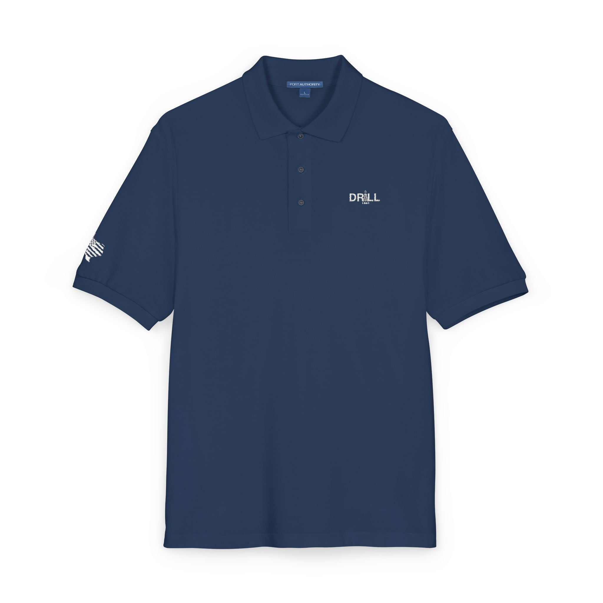 Embroidered Drill Logo — Executive Polo