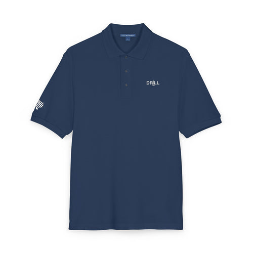 Embroidered Drill Logo — Executive Polo