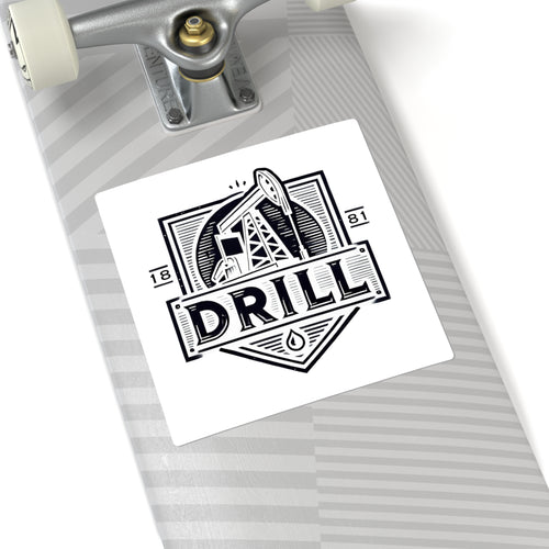 DRILL Shield - Square Stickers